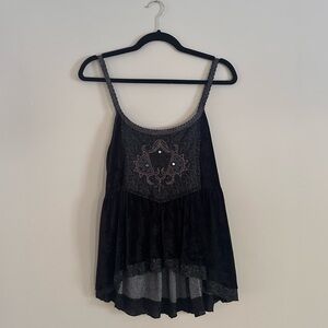 Free people velvet tank top